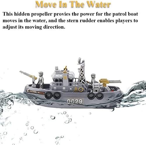 RUNİBATE Çocuk Oyuncakları Su Jeti Elektrikli Deniz yangın Tekne Simülasyon Modeli Gemi Oynayan Çocuklar Su oyuncakları Banyo