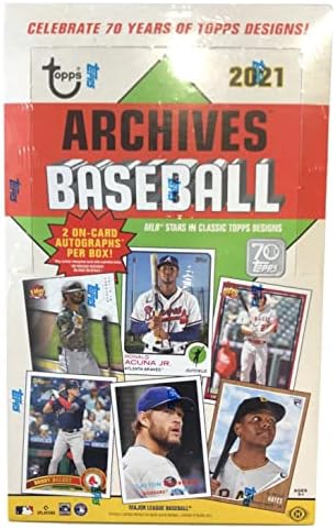 2021 Topps Arşivleri MLB Beyzbol HOBİ kutusu (24 pks / bx)