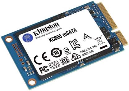 Kingston KC600 512GB mSATA Katı Hal Sürücüsü (3D TLC)