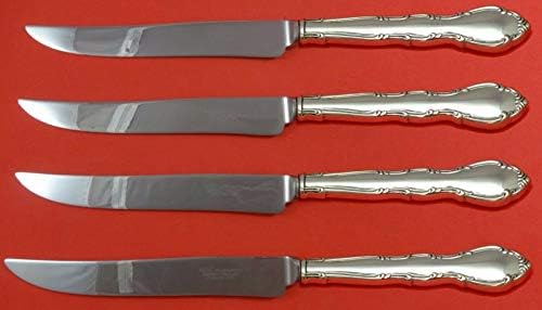 Andante by Gorham Gümüş Biftek Bıçak Seti 4 adet Büyük Texas Ölçekli Özel