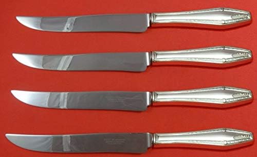 Formalite tarafından Devlet Evi Gümüş Biftek Bıçak Seti 4 adet Texas Ölçekli Özel