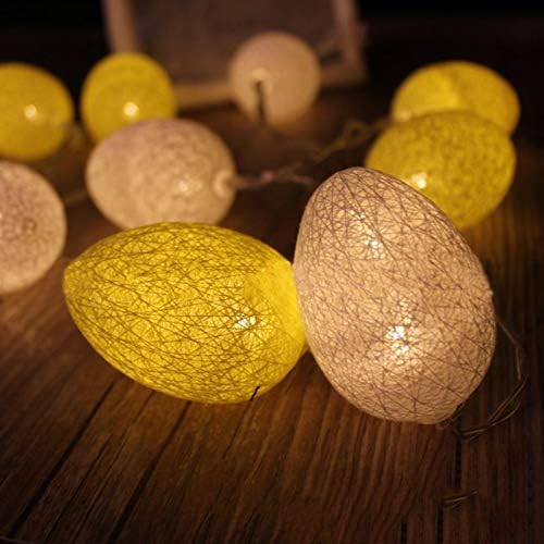 Navyoom paskalya yumurtası dize ışıkları 10 LED paskalya yumurtaları Pil kumandalı paskalya parti dekor ışıkları Paskalya ev