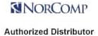NorComp Dairesel Metrik Konnektörler M12 8p X-Kodu dişi panel montajlı dikey (5'li Paket)