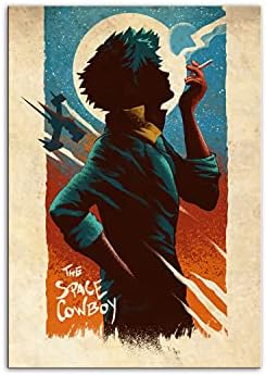 PENGDA Kovboy Bebop Poster Spike Spiegel için Tuval Duvar Sanatı Uzay Kovboy Anime Boyama Ev Oturma Odası Yatak Odası Çerçevesiz