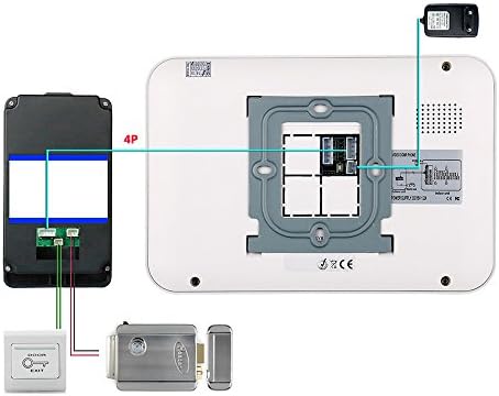 HBFFL 7 LCD RFID Şifre Görüntülü Kapı Telefonu İnterkom Kapı Zili ile IR-CUTCamera 1000 TV Hattı Erişim Kontrol Sistemi