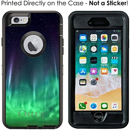 Distinctİnk iPhone için kılıf 6 Artı / 6 S artı - OtterBox Defender Siyah özel kılıf için yedek-Aurora Borealis kuzey ışıkları