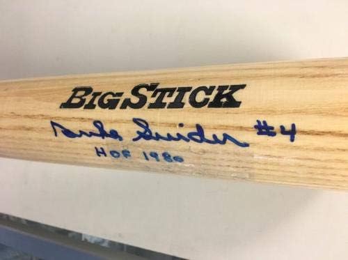 Duke Snider İmzalı Adirondack Büyük Sopa Yarasa Yazılı 4 & Hof 1980 Jsa D 2011 - İmzalı MLB Yarasalar