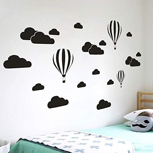 Karikatür Bulut Balon Duvar Sticker-DIY Büyük Bulutlar Balon Duvar Çıkartmaları çocuk Odası Ev Dekorasyon Sanat GorNorriss tarafından