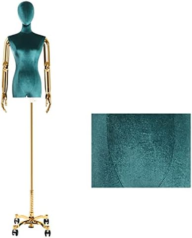 Kadın Elbise Formu Pinnable Manken Vücut Torso ile Arms ve Kafa Ayarlanabilir Yükseklik Metal Haddeleme Tabanı üzerinde Kadife